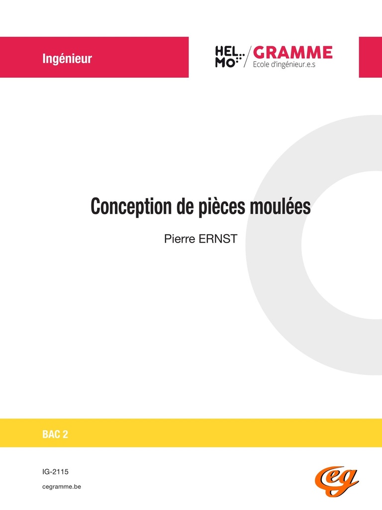 Conception de pièces moulées
