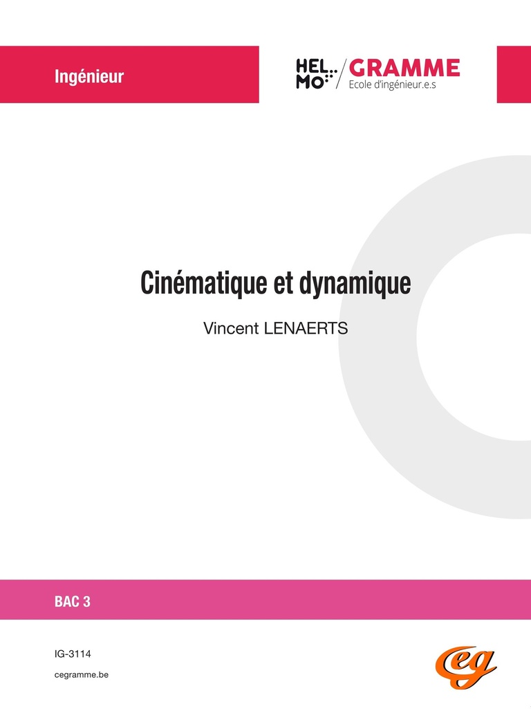 [IG-3114] Cinématique et dynamique