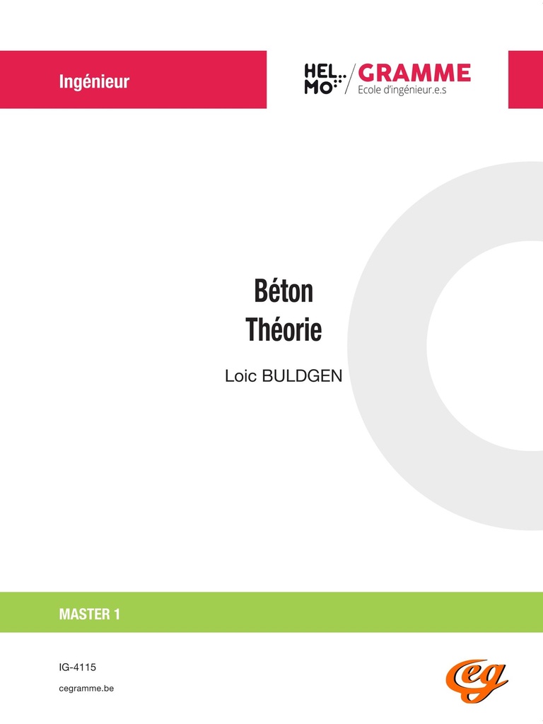 [IG-4115] Béton - Théorie