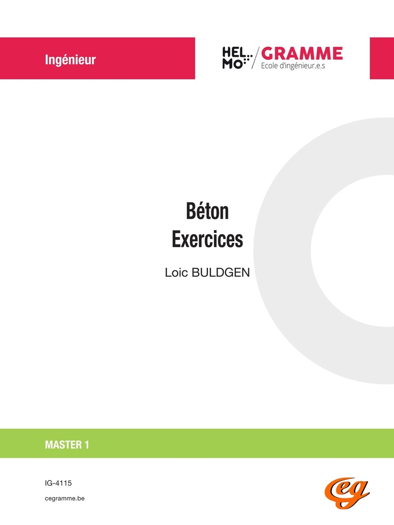 [IG-4115] Béton - Exercices