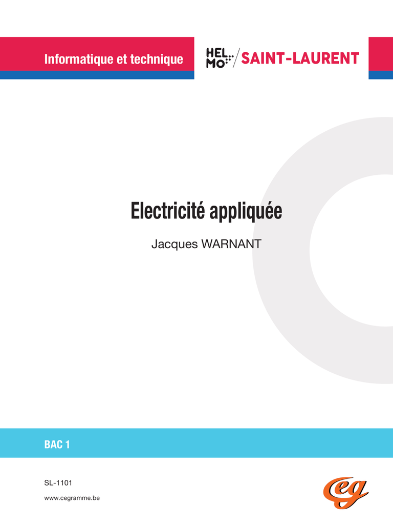 [SL-1101] Electricité appliquée