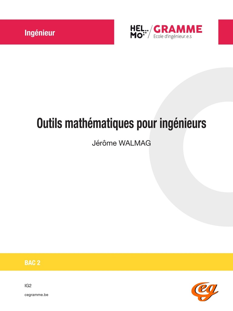 [IG-2] Outils mathématiques pour ingénieurs