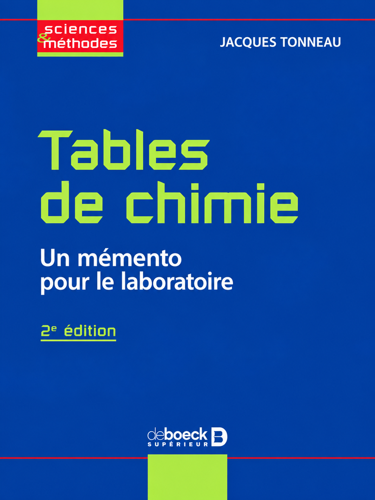 Tables de chimie