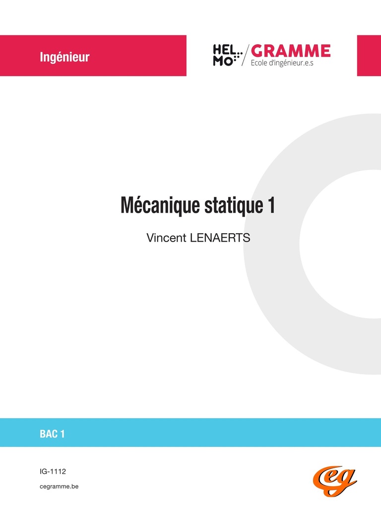 [IG-1112] Mécanique statique 1