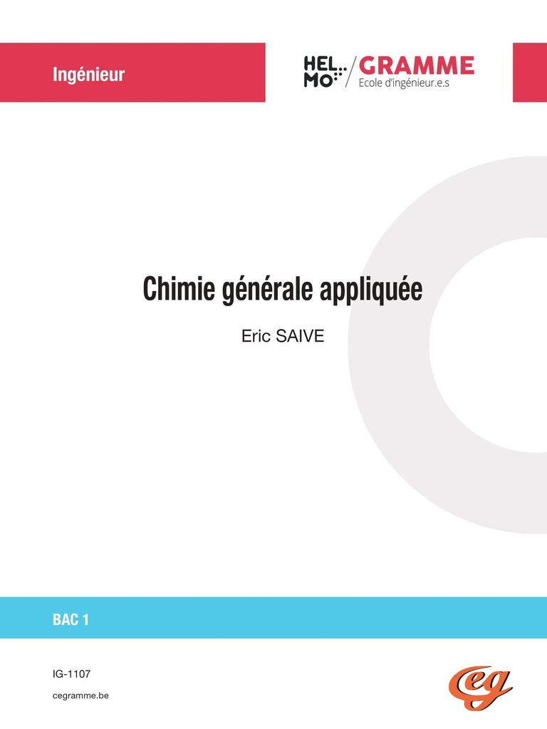 [IG-1107] Chimie générale appliquée