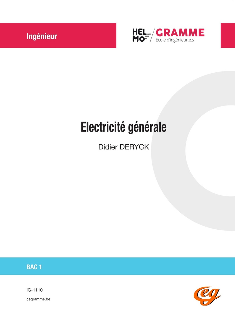 [IG-1110] Electricité générale